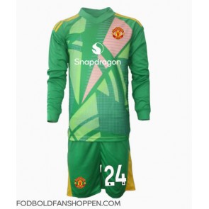 Manchester United Andre Onana #24 Målmand Tredjetrøje Børn 2024-25 Langærmet (+ Korte bukser)